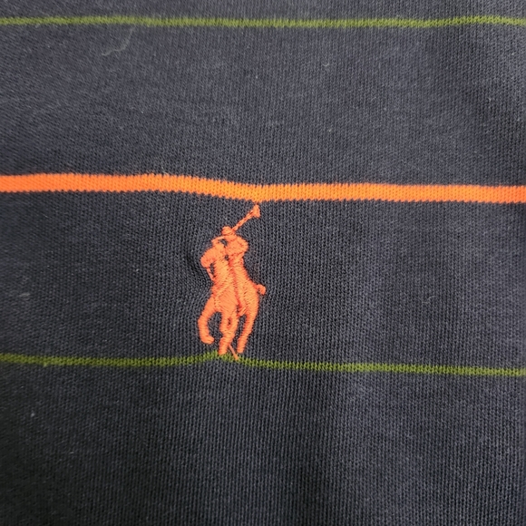 Polo by Ralph Lauren Men's Navy Blue Striped Shirt, Sz XXL - Picture 5 of 9